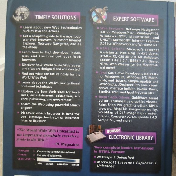World Wide Web 1997 Unleashed - Easy Guide to Using the WEB + CD $50 Value - Picture 8 of 8